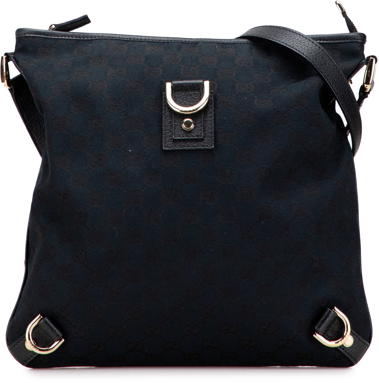 Gucci GG Canvas Abbey D Ring Crossbody Blauw