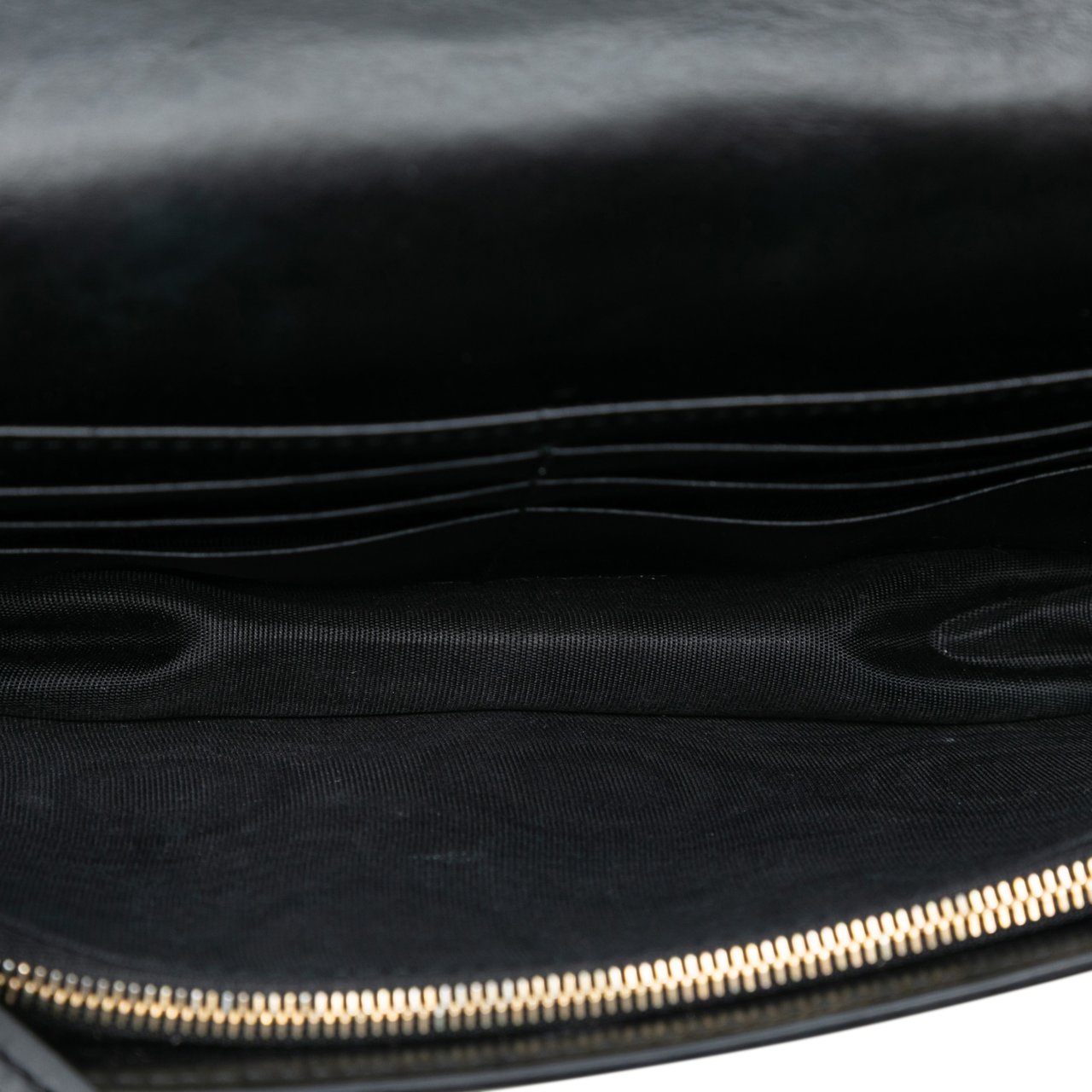 Gucci Mini Guccissima Bow Signature Wallet On Chain Zwart