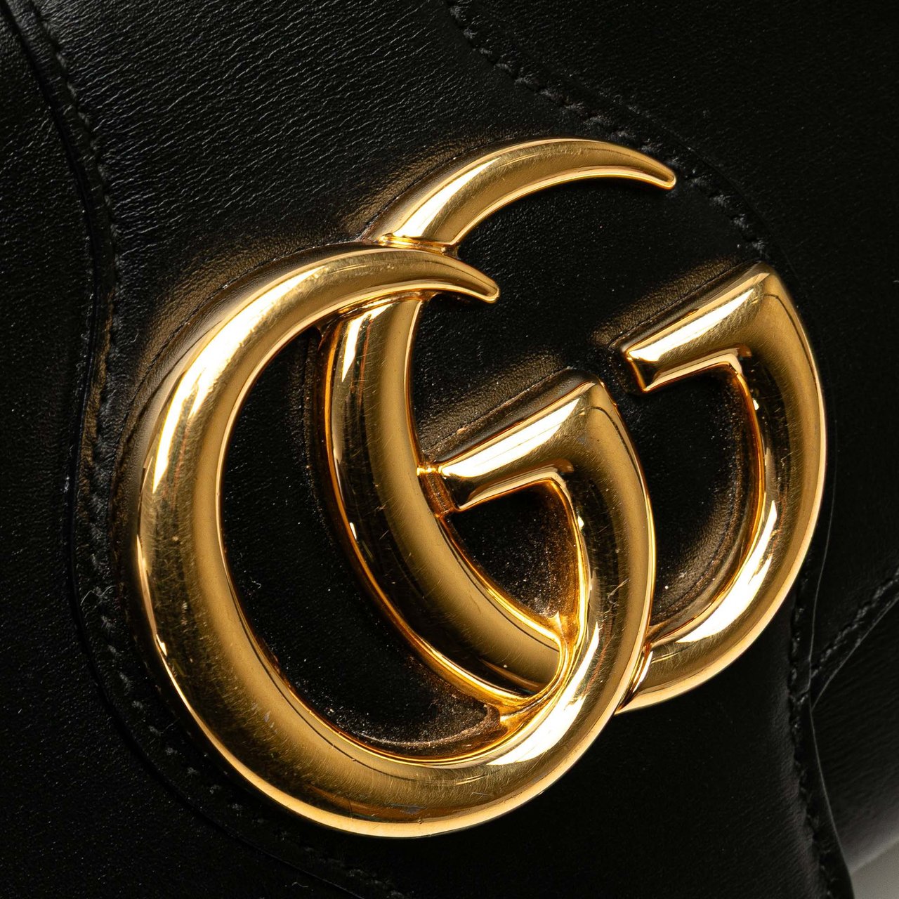 Gucci Small Leather Arli Crossbody Zwart