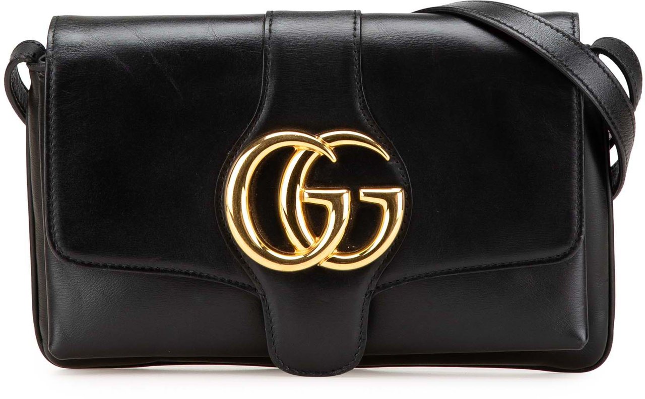 Gucci Small Leather Arli Crossbody Zwart