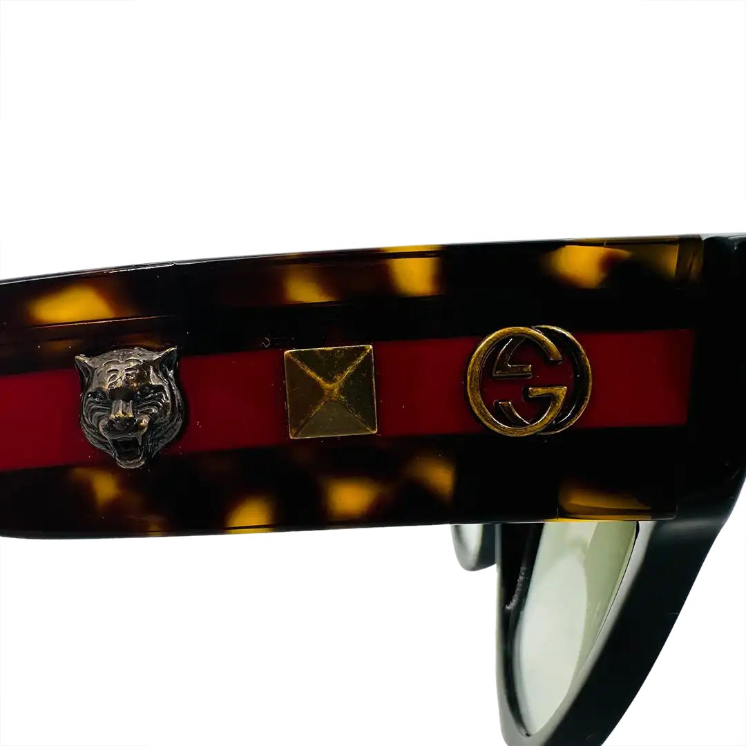 Gucci Gucci Sunglasses Seasonal Icons GG0059S 001 black very good Zwart