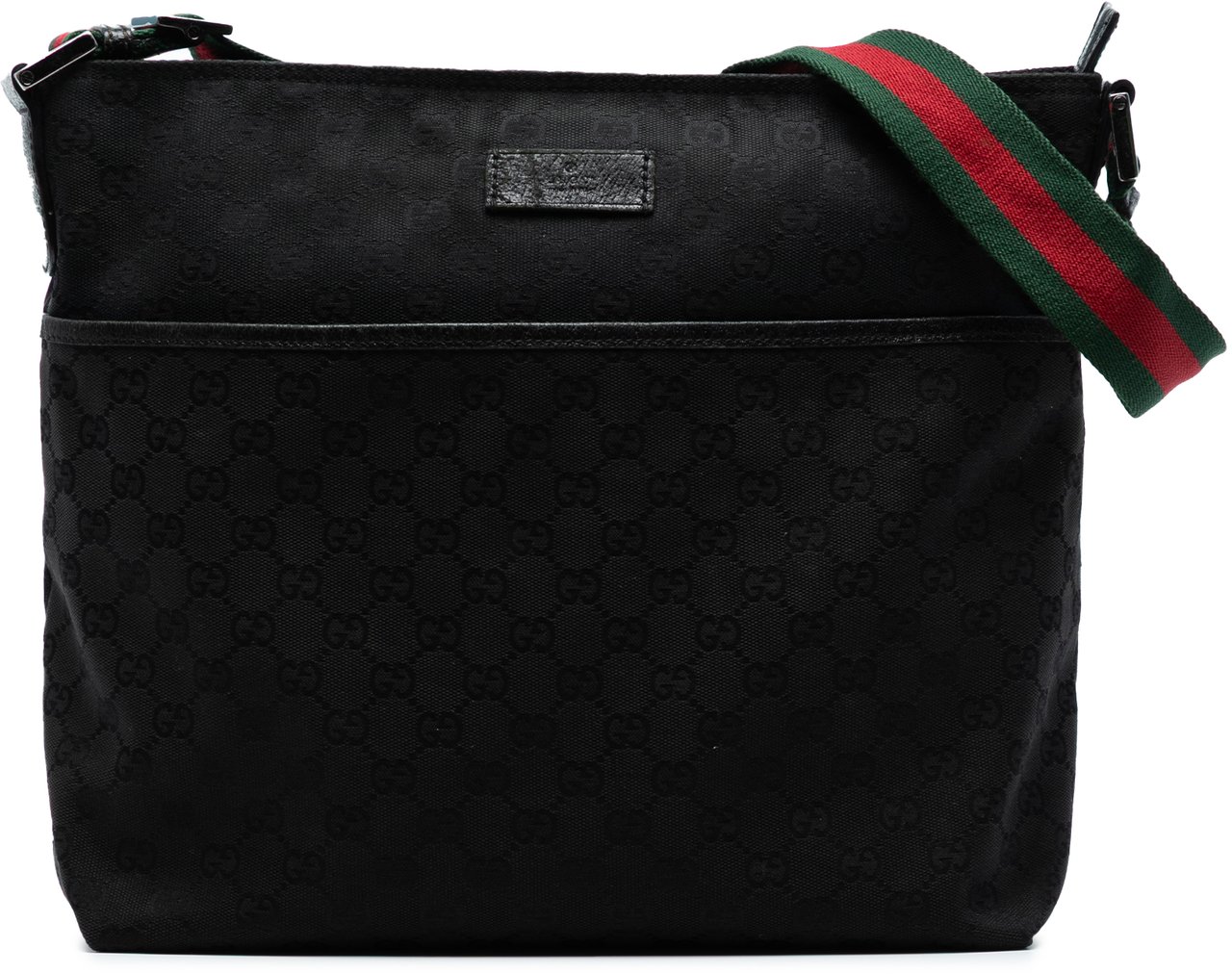 Gucci GG Canvas Web Crossbody Zwart