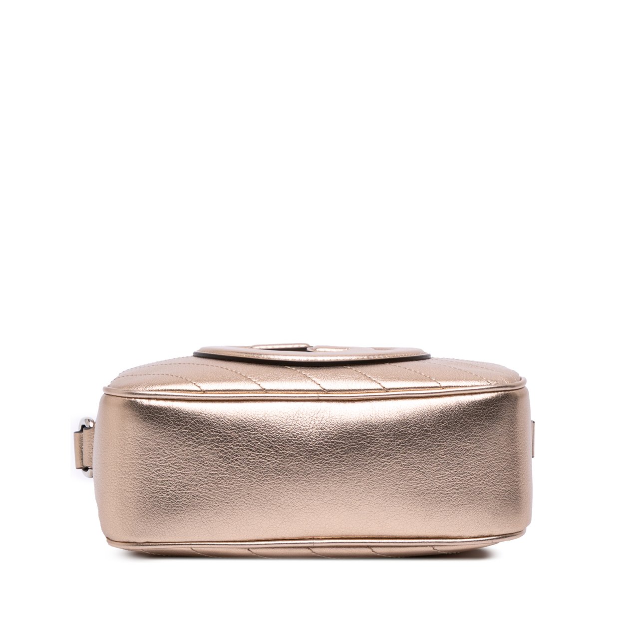 Gucci Small Metallic Calfskin Blondie Crossbody Goud