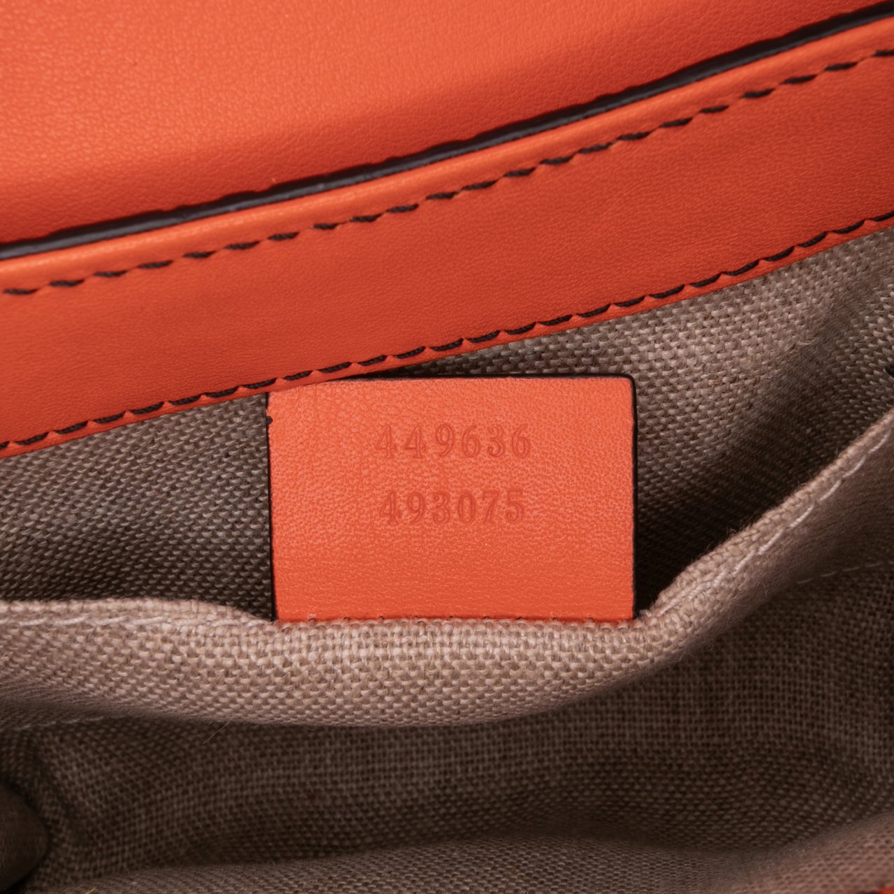 Gucci Mini Microguccissima Emily Crossbody Oranje