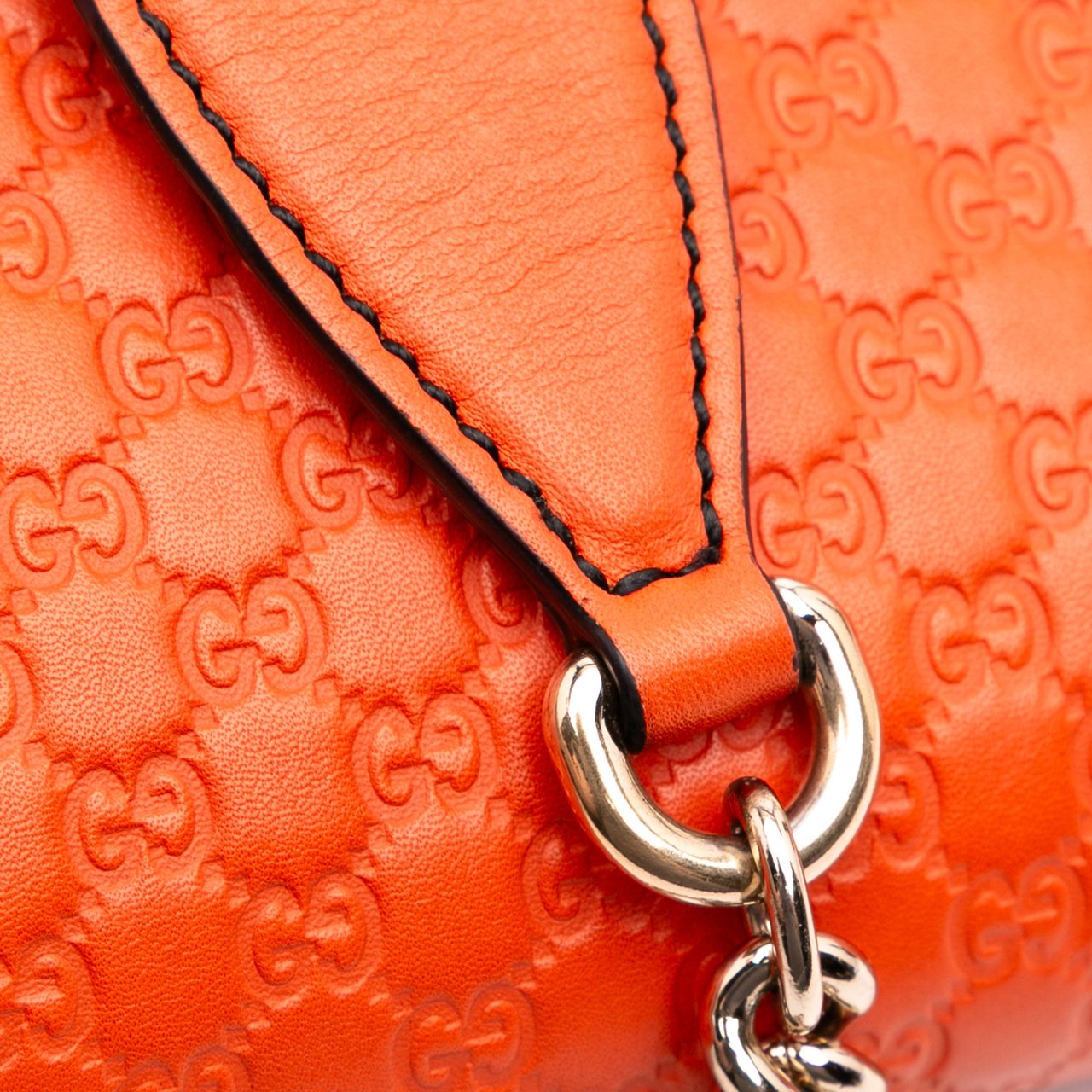 Gucci Mini Microguccissima Emily Crossbody Oranje