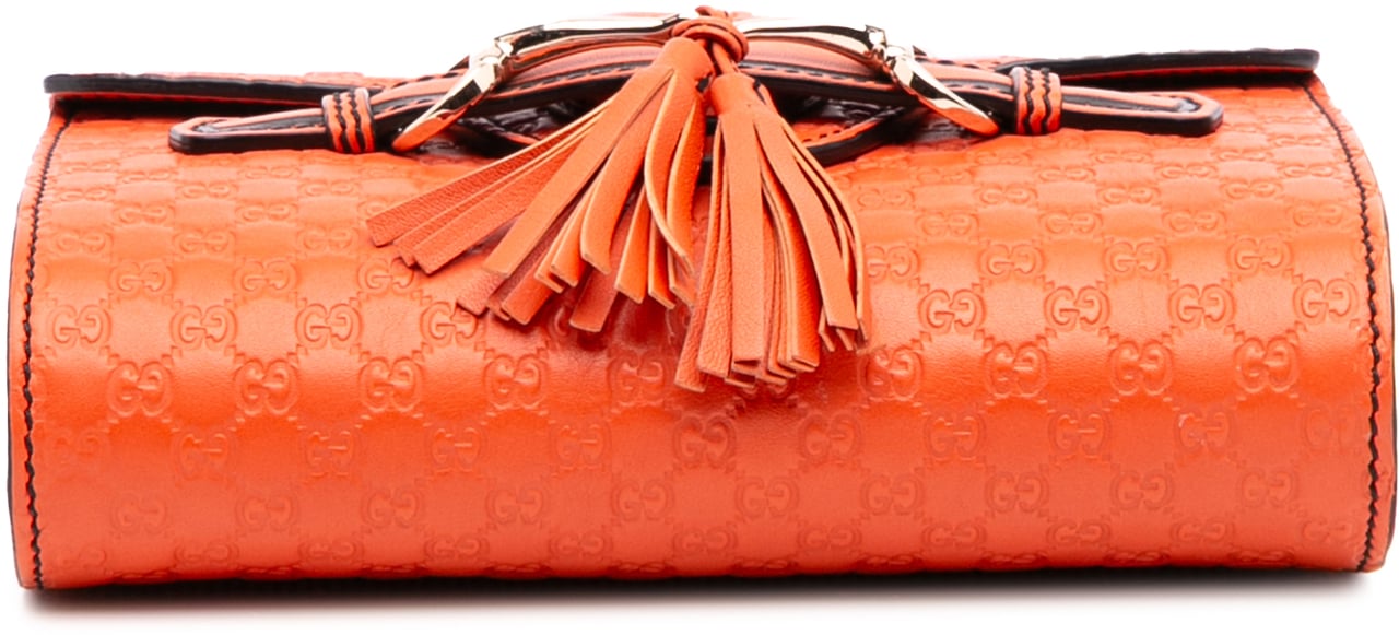 Gucci Mini Microguccissima Emily Crossbody Oranje