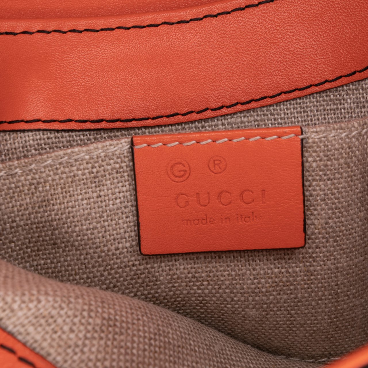 Gucci Mini Microguccissima Emily Crossbody Oranje