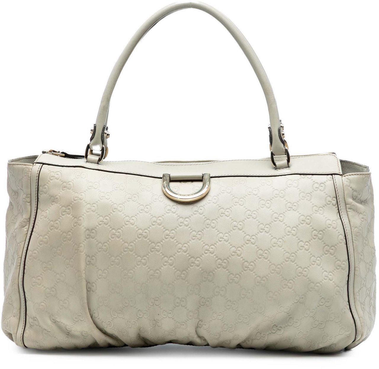 Gucci Guccissima Abbey D Ring Tote Wit