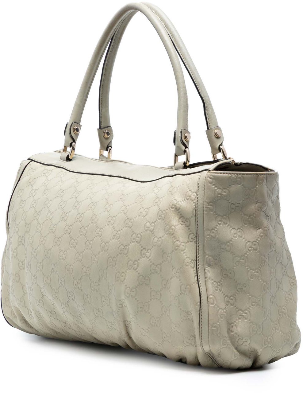 Gucci Guccissima Abbey D Ring Tote Wit