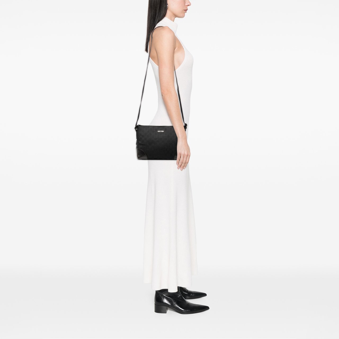 Gucci GG Canvas Crossbody Zwart