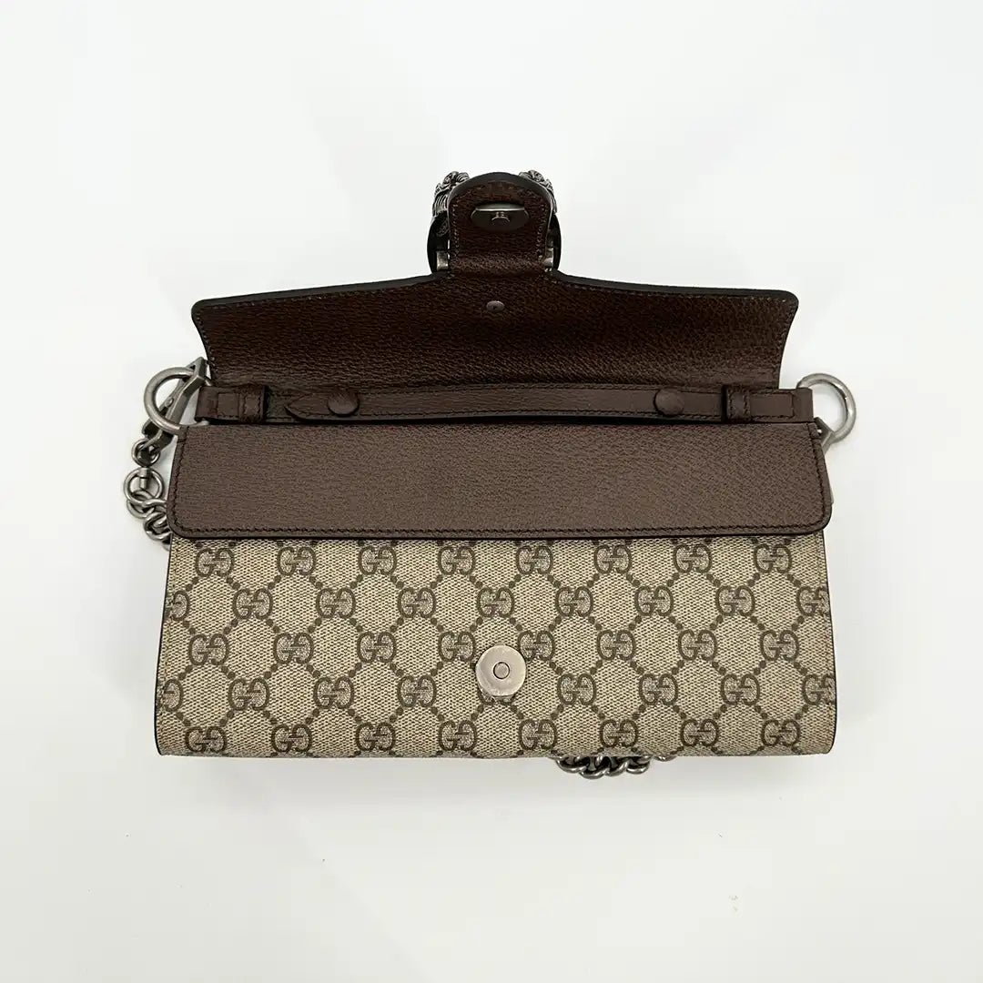Gucci Gucci Dionysus small shoulder bag with wide shoulder strap / as good as new Beige