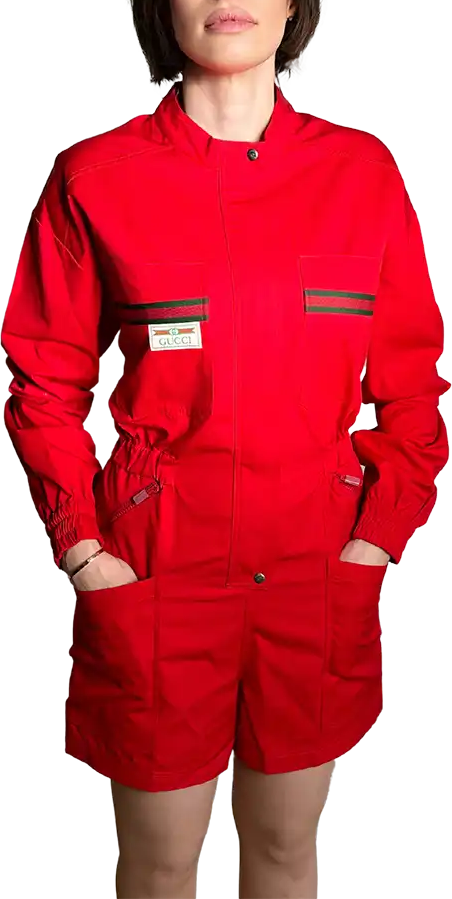Gucci Gucci jumpsuit red size S unworn with label Rood