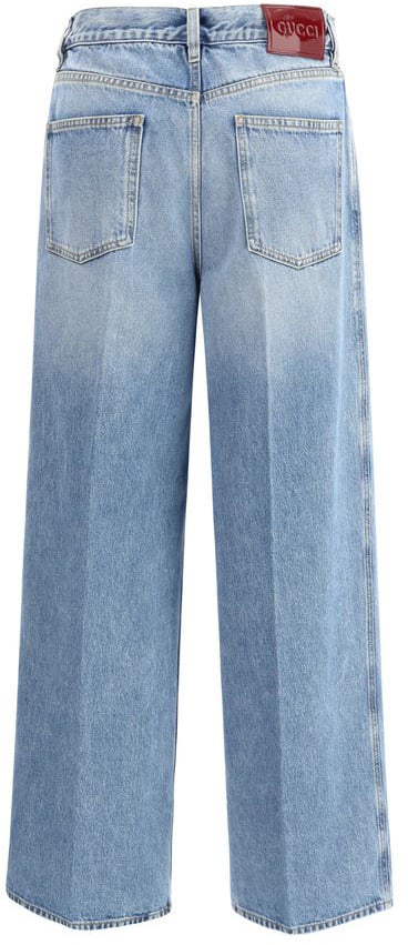 Gucci Light Blue Cotton Jeans Denim Lichtblauw