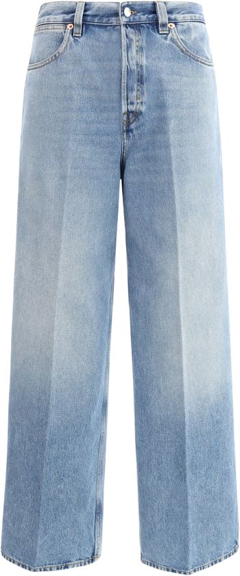 Gucci Light Blue Cotton Jeans Denim Lichtblauw