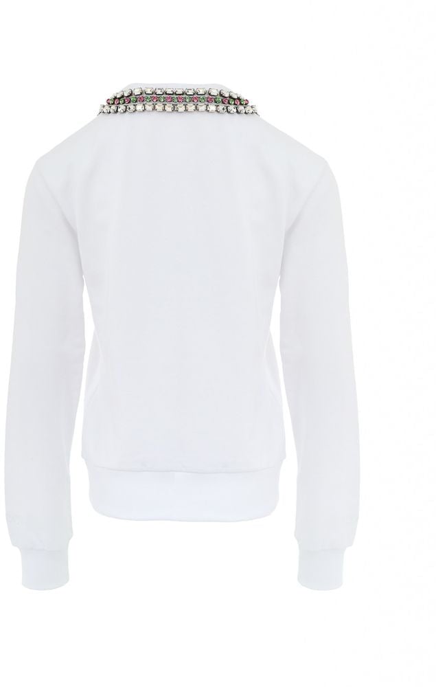 Gucci White Cotton Sweatshirt Wit