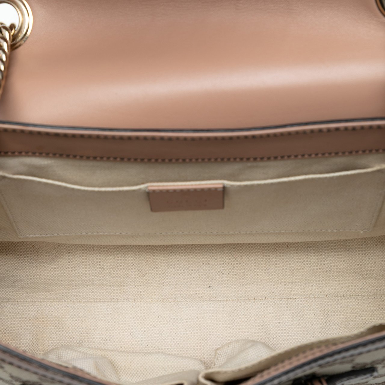 Gucci Medium GG Canvas Emily Shoulder Bag Bruin