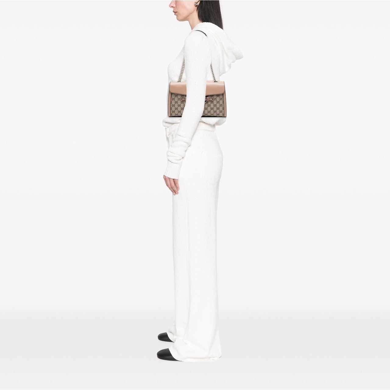 Gucci Medium GG Canvas Emily Shoulder Bag Bruin