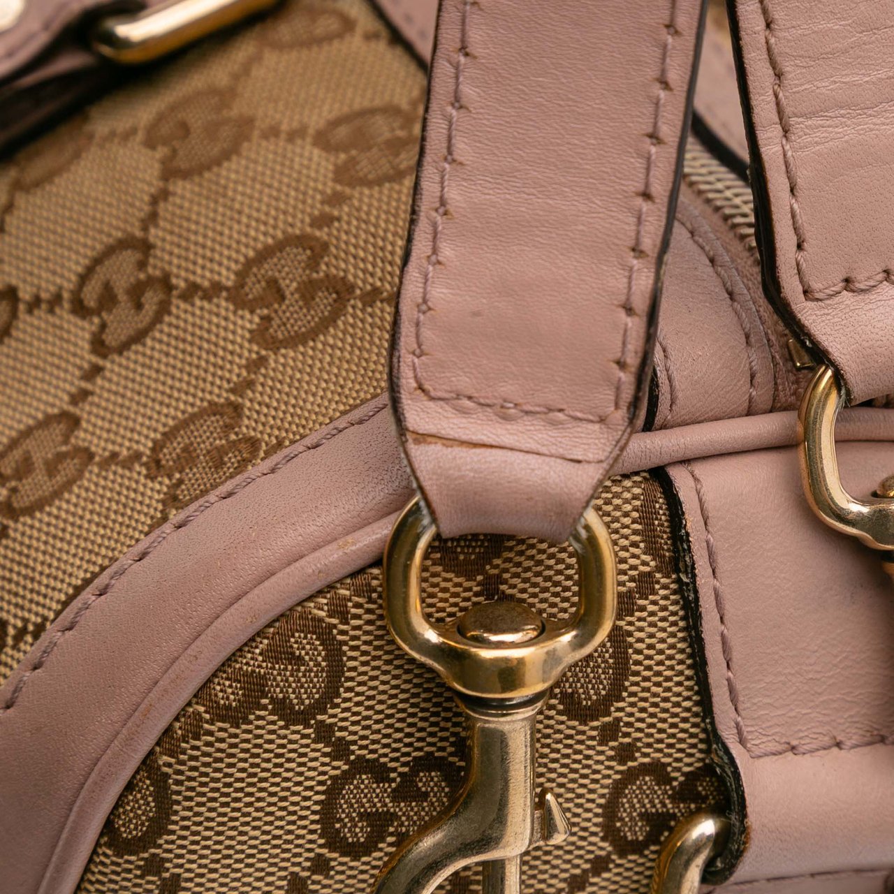 Gucci Medium GG Canvas Joy Boston Bag Bruin