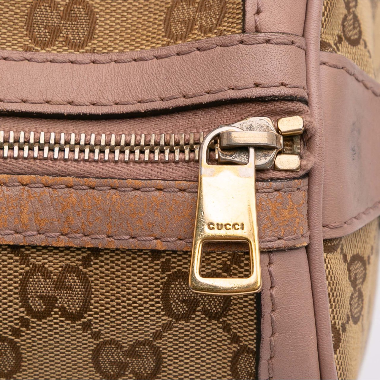 Gucci Medium GG Canvas Joy Boston Bag Bruin