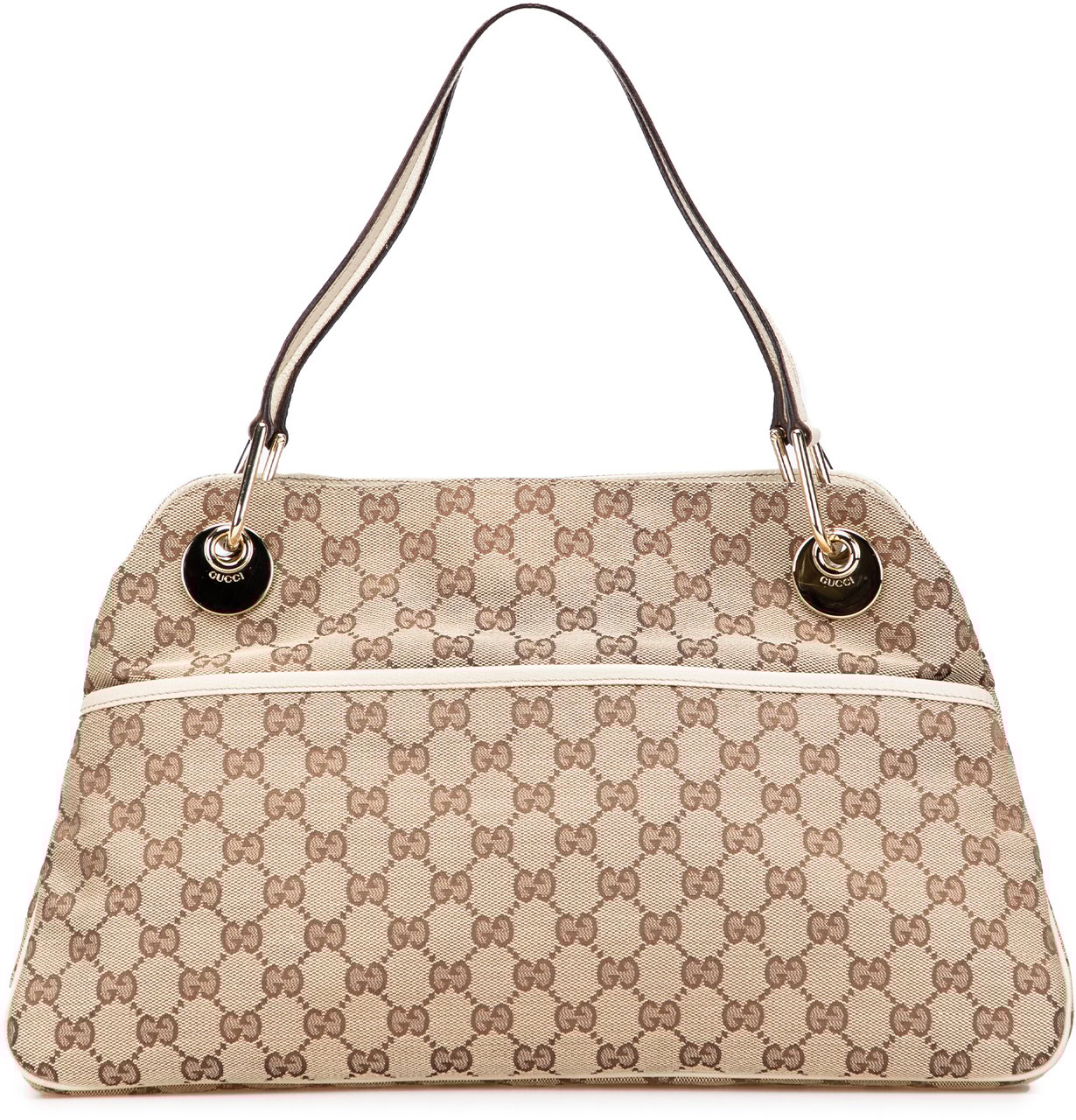 Gucci GG Canvas Eclipse Shoulder Bag Bruin