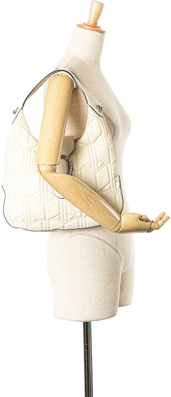 Gucci Quilted Leather Dionysus Web Hobo Wit