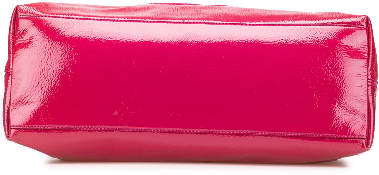 Gucci Medium Patent Soho Chain Tote Roze