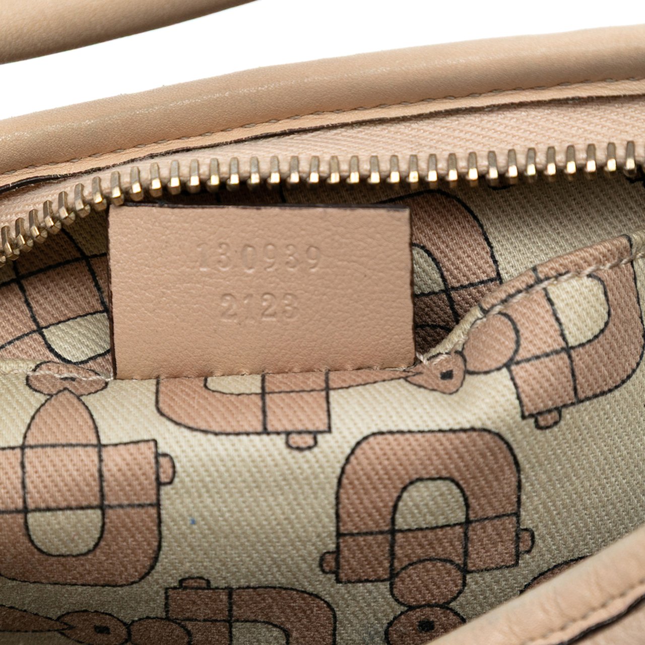 Gucci Guccissima Abbey D Ring Pochette Bruin