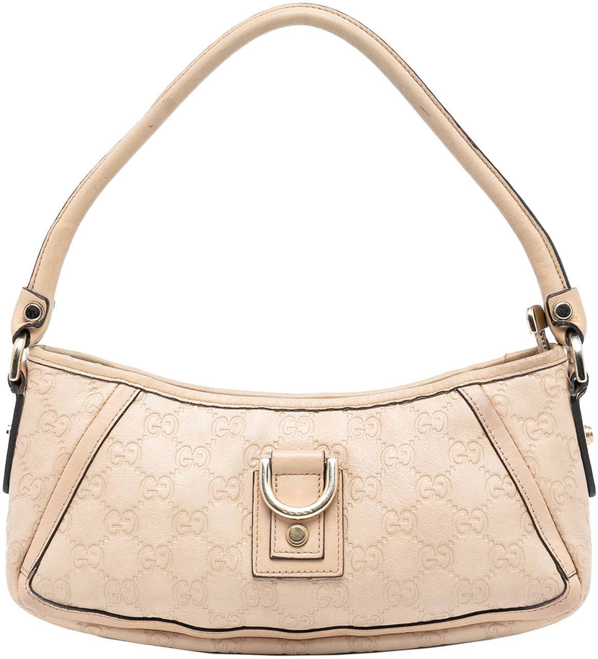 Gucci Guccissima Abbey D Ring Pochette Bruin