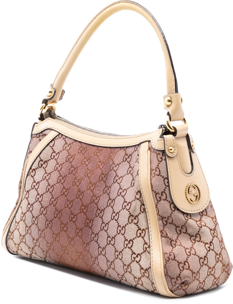 Gucci GG Lurex Scarlett Handbag Bruin