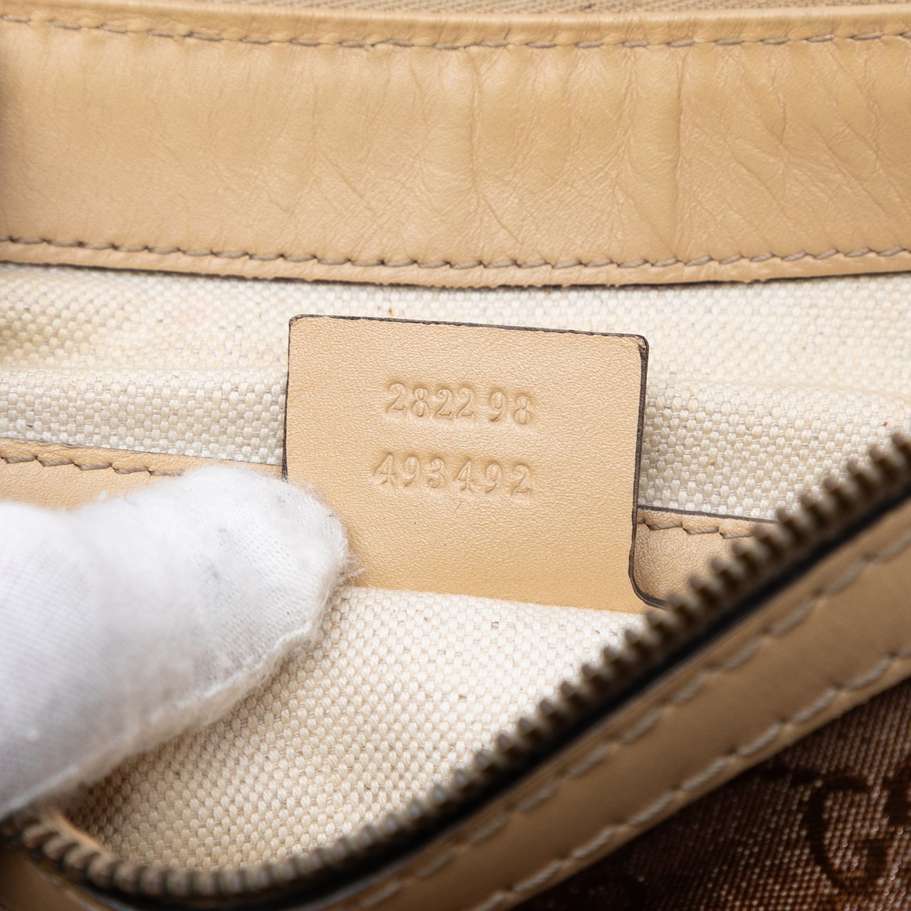 Gucci GG Lurex Scarlett Handbag Bruin