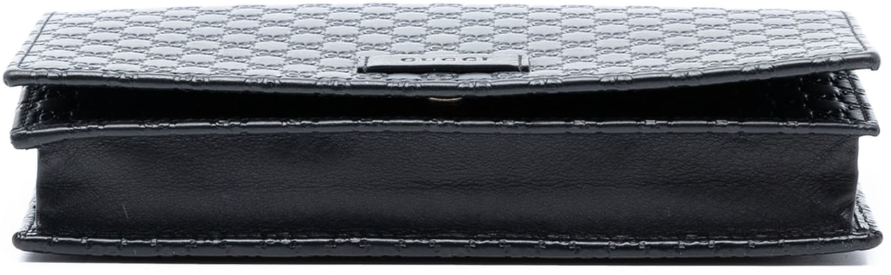 Gucci Microguccissima Wallet on Strap Zwart