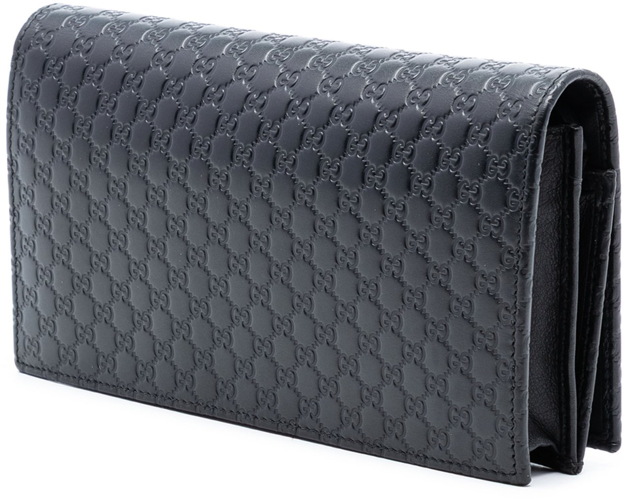 Gucci Microguccissima Wallet on Strap Zwart