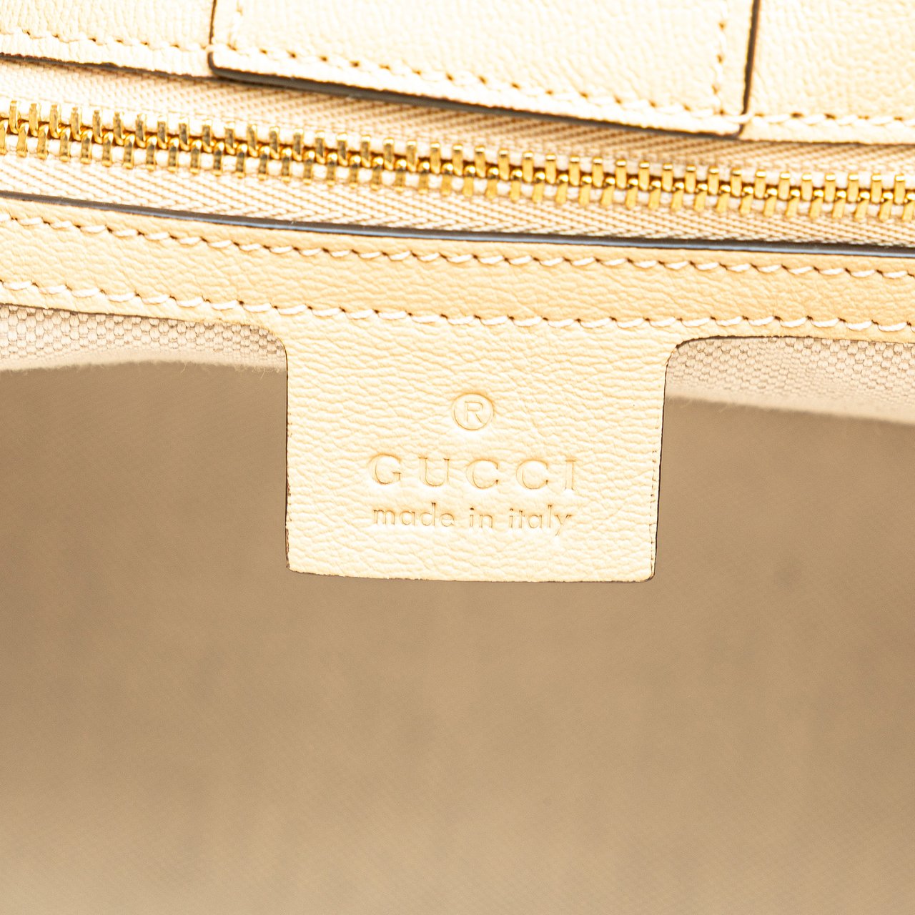 Gucci Medium Leather Horsebit 1955 Tote Bruin