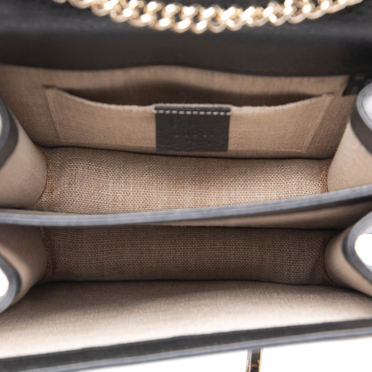 Gucci Small Dollar Calfskin Interlocking G Crossbody Zwart