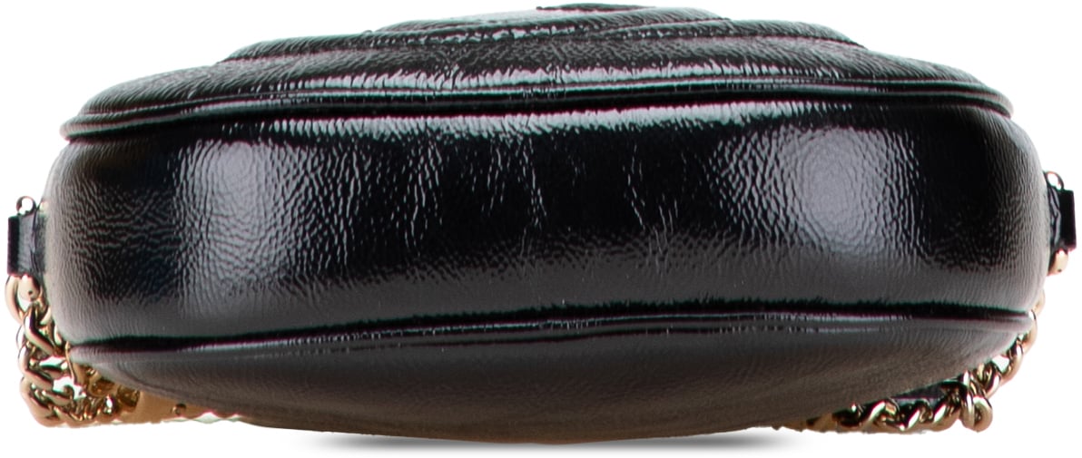 Gucci Mini Patent Soho Chain Bag Zwart