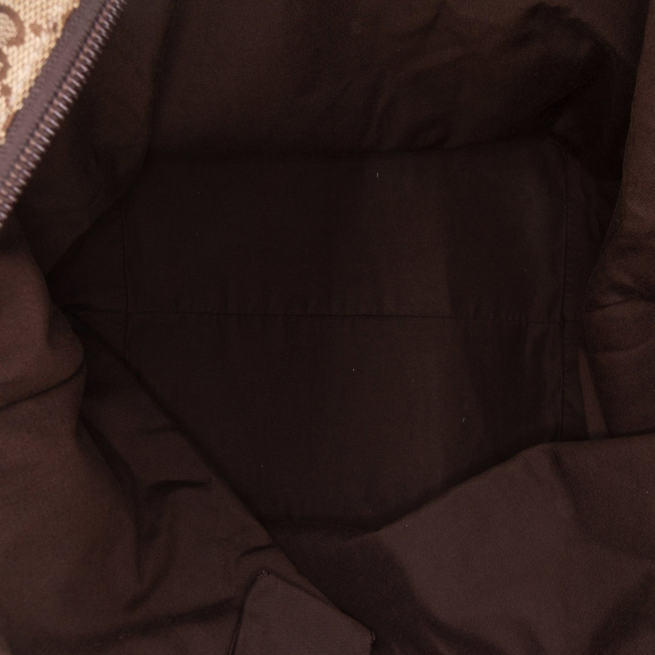Gucci GG Canvas Web Tote Bruin