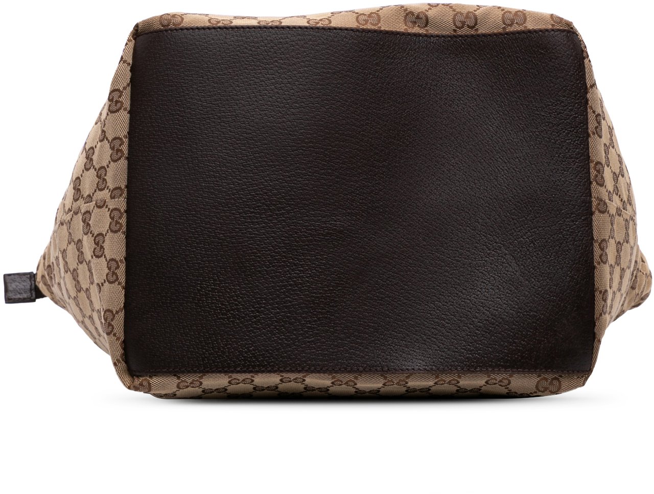 Gucci GG Canvas Web Tote Bruin