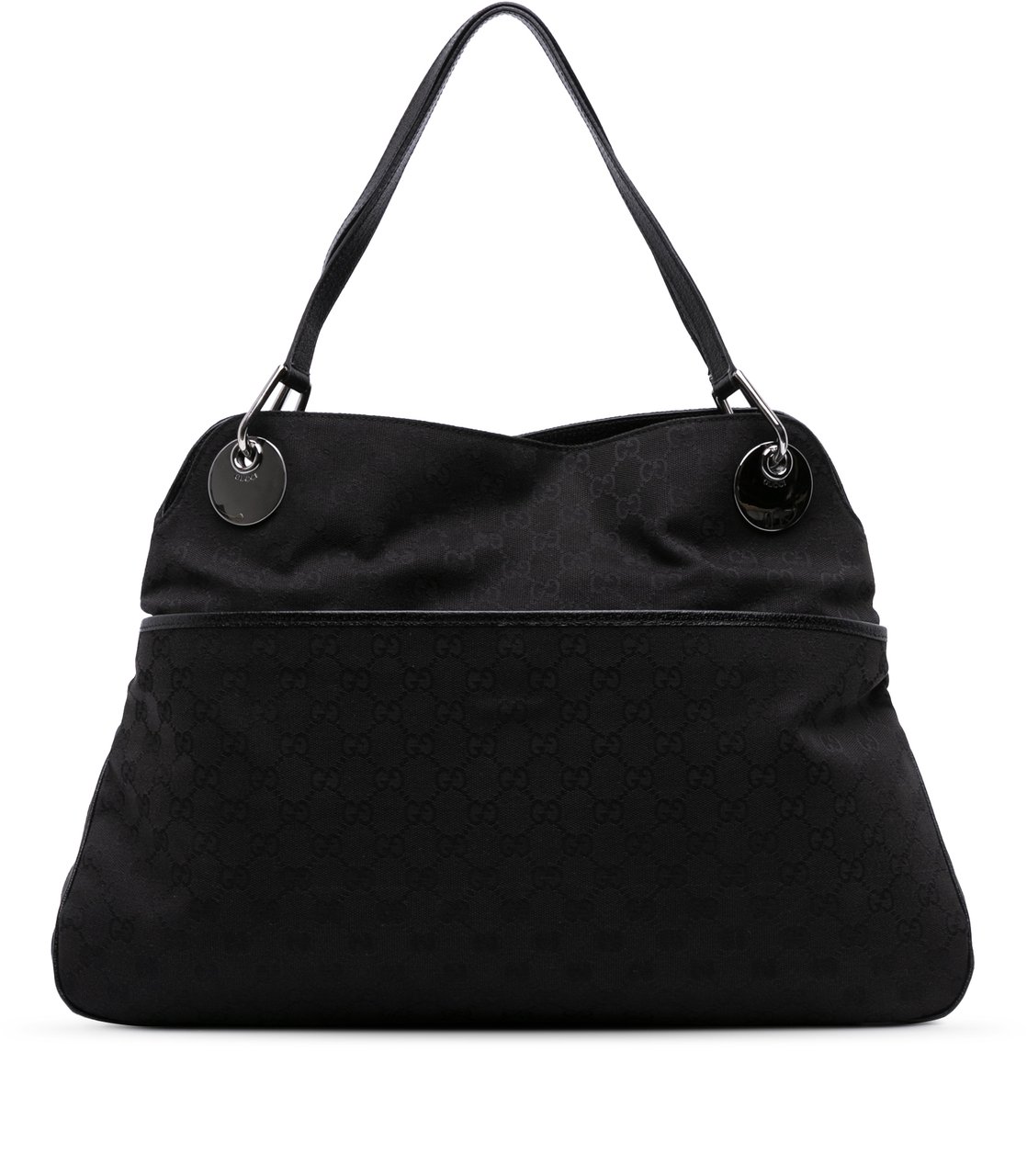 Gucci GG Canvas Eclipse Shoulder Bag Zwart