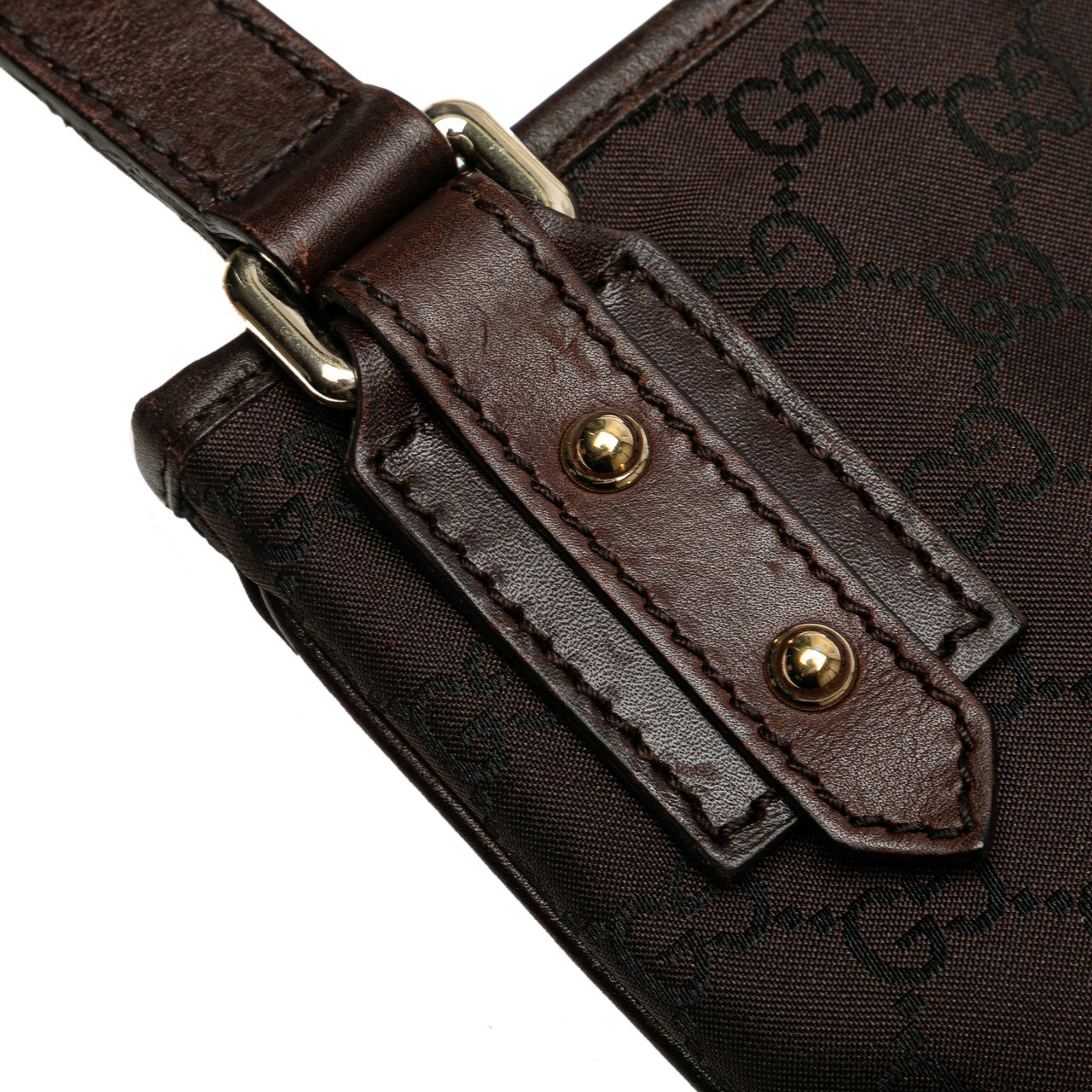 Gucci GG Canvas Crossbody Bruin