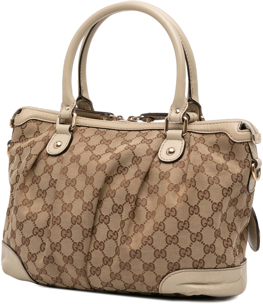 Gucci GG Canvas Sukey Satchel Bruin