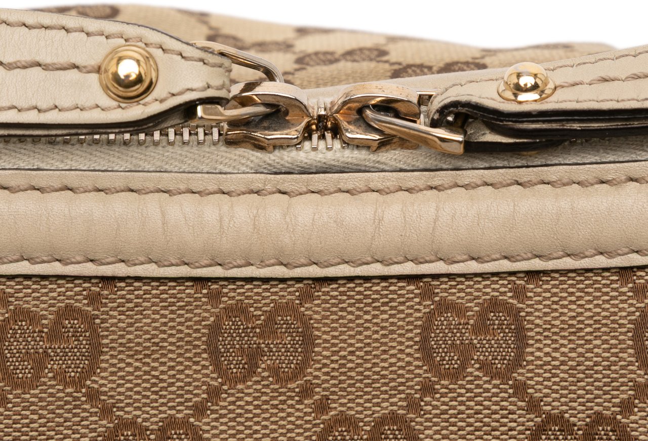 Gucci GG Canvas Sukey Satchel Bruin