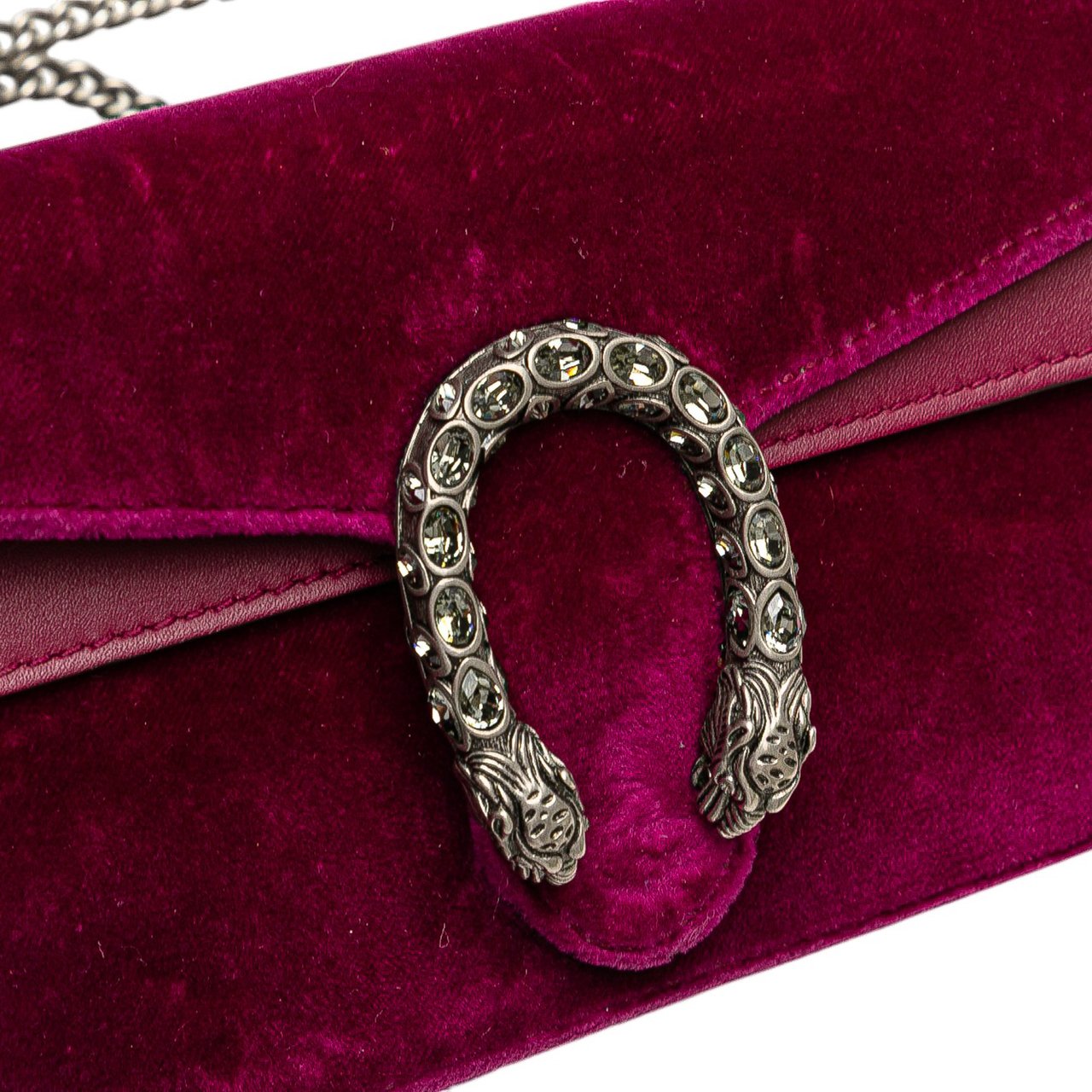 Gucci Mini Velvet Dionysus Crossbody Paars