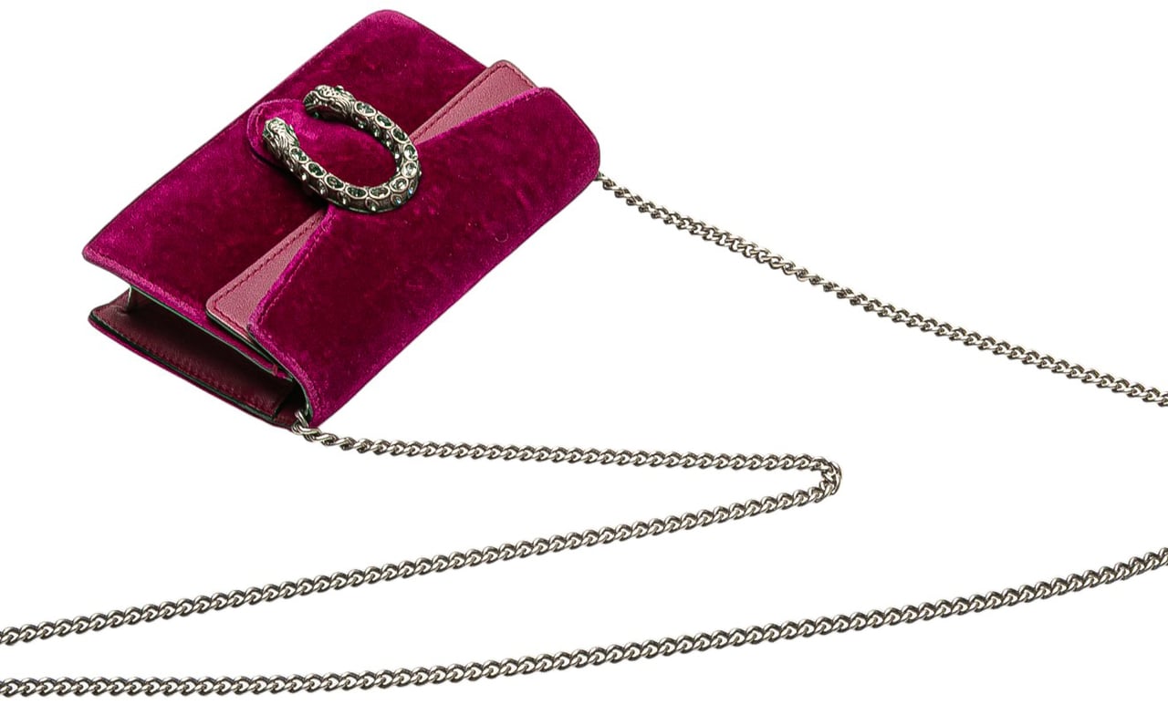 Gucci Mini Velvet Dionysus Crossbody Paars