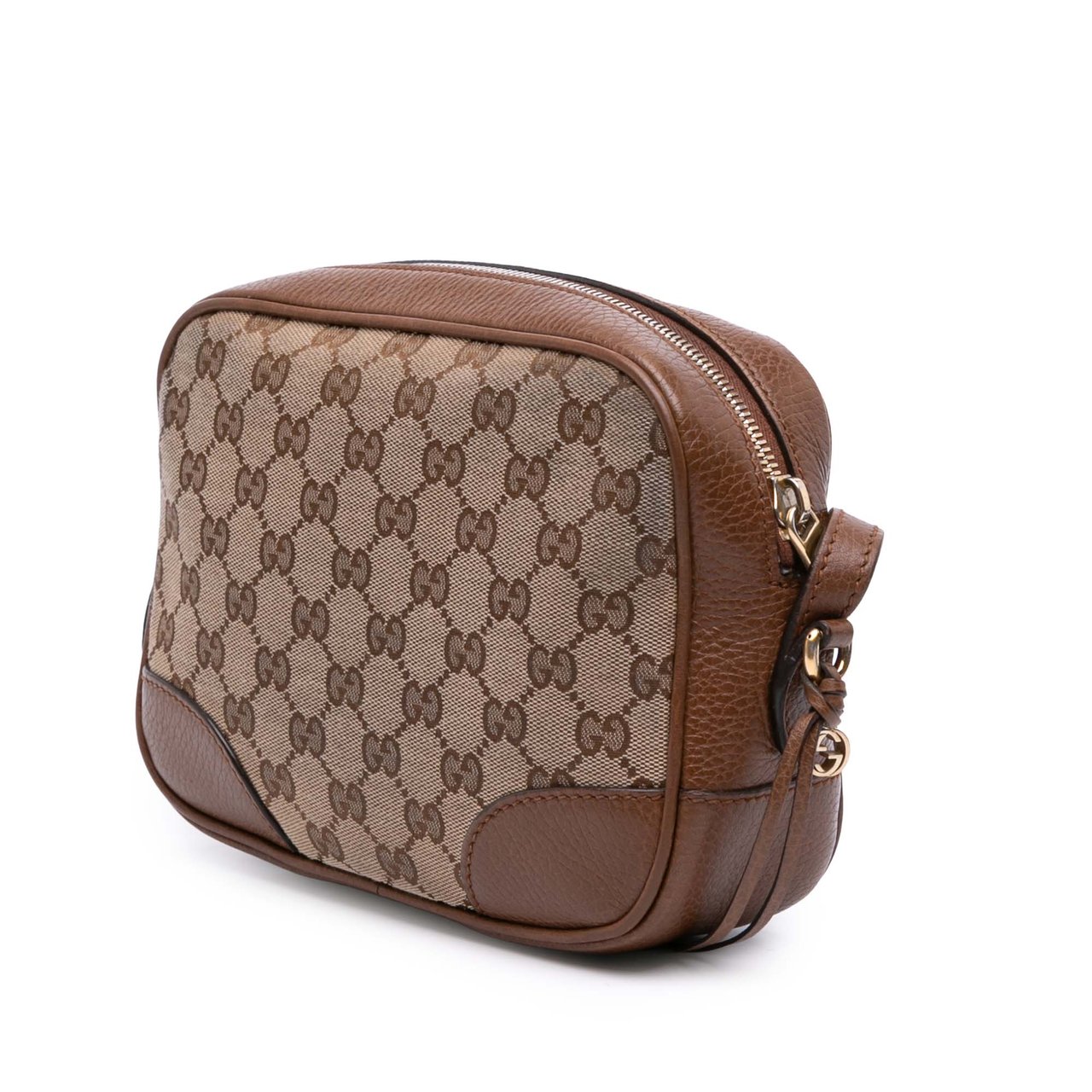 Gucci GG Canvas Bree Crossbody Bruin
