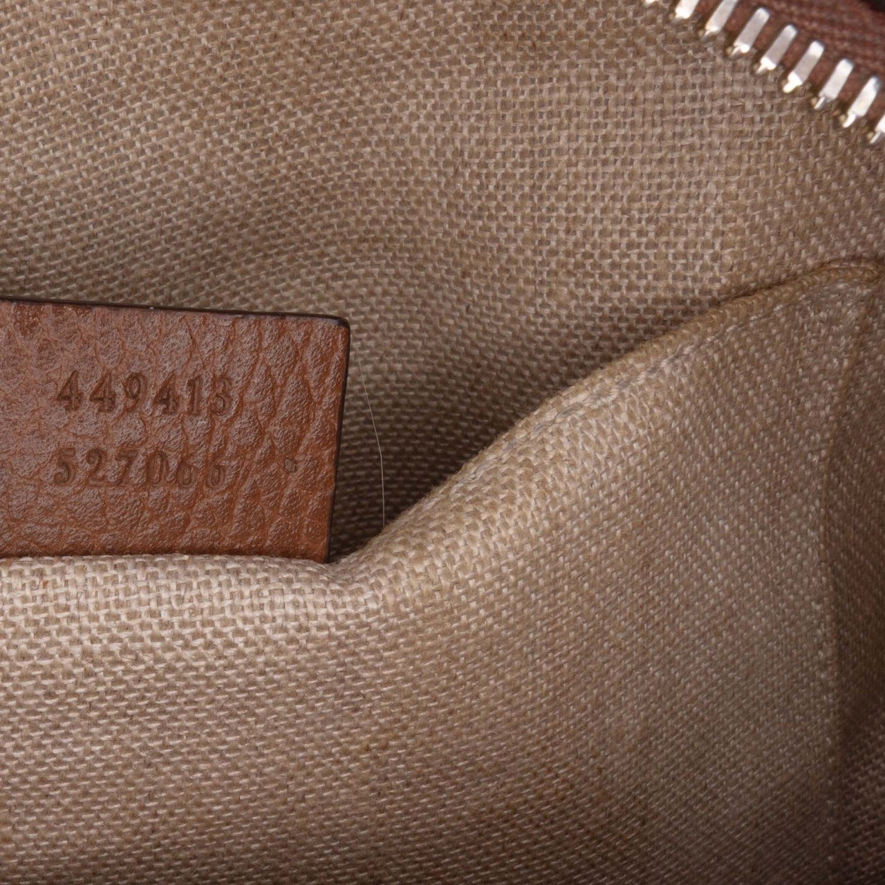 Gucci GG Canvas Bree Crossbody Bruin