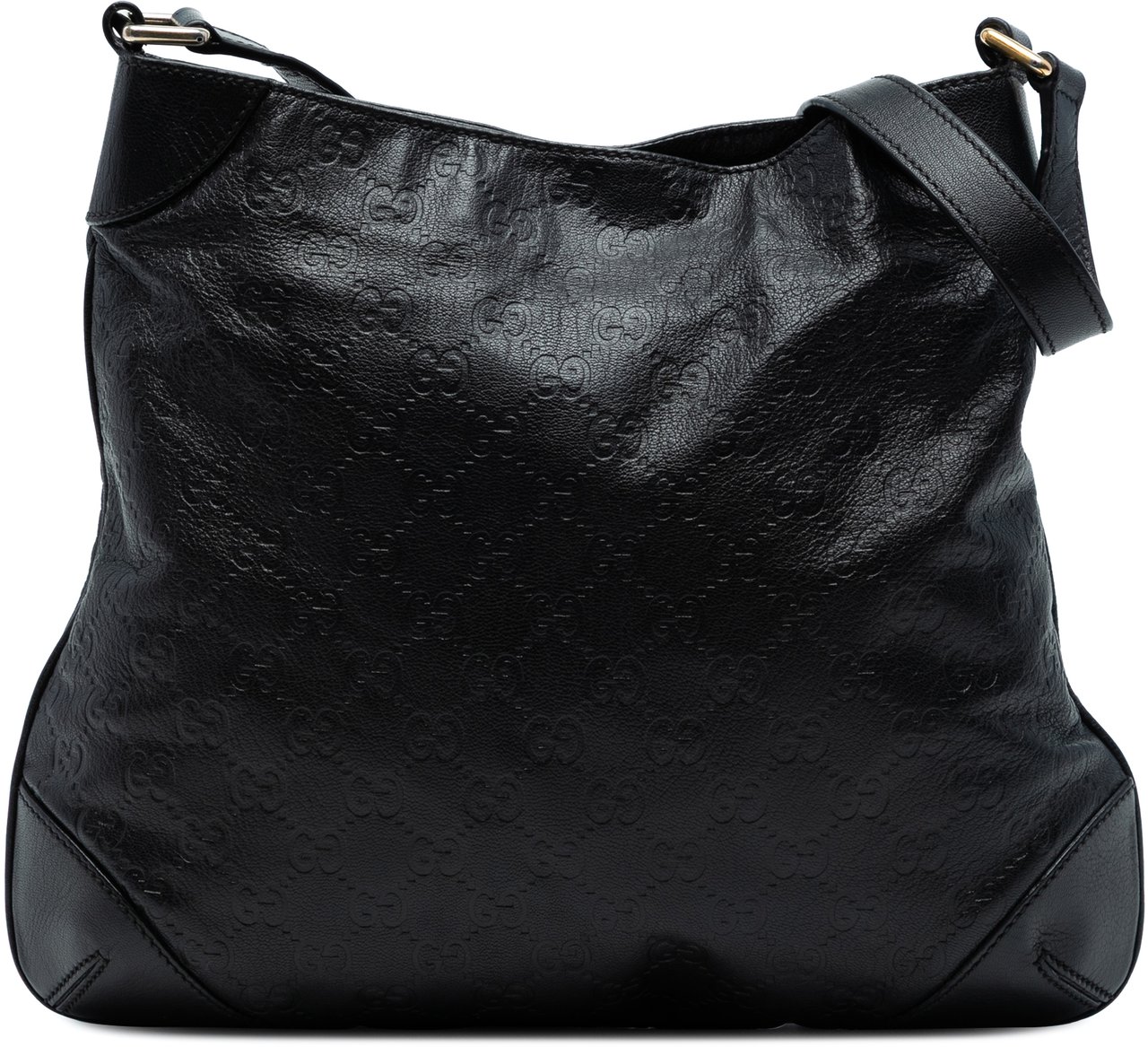 Gucci Guccissima Shoulder Bag Zwart