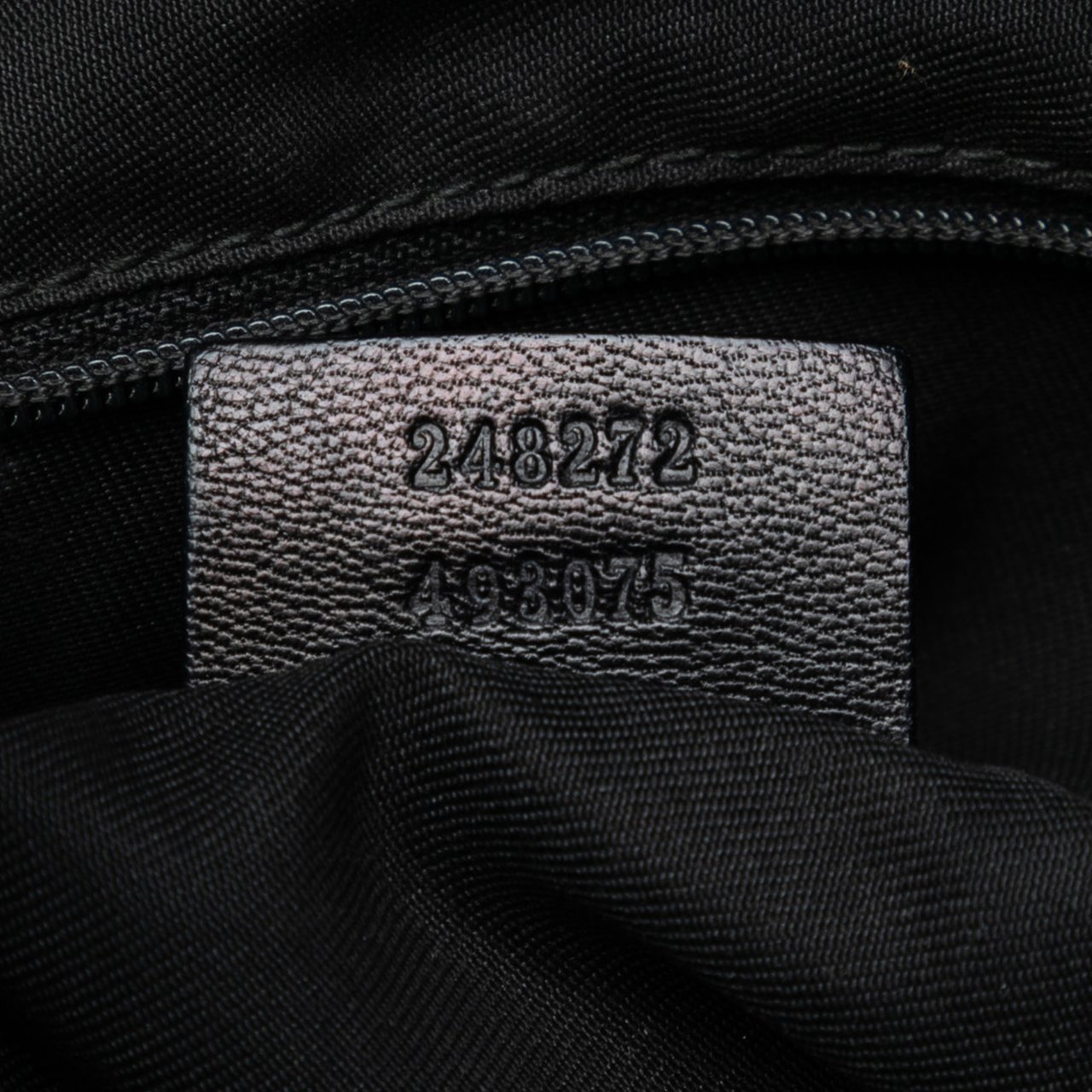 Gucci Guccissima Shoulder Bag Zwart