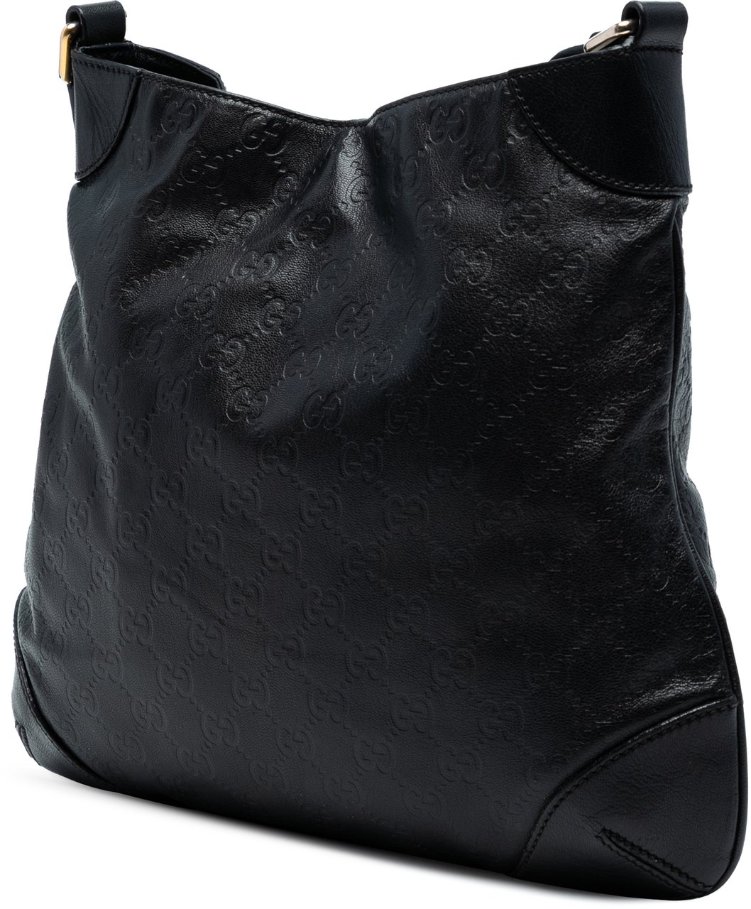 Gucci Guccissima Shoulder Bag Zwart