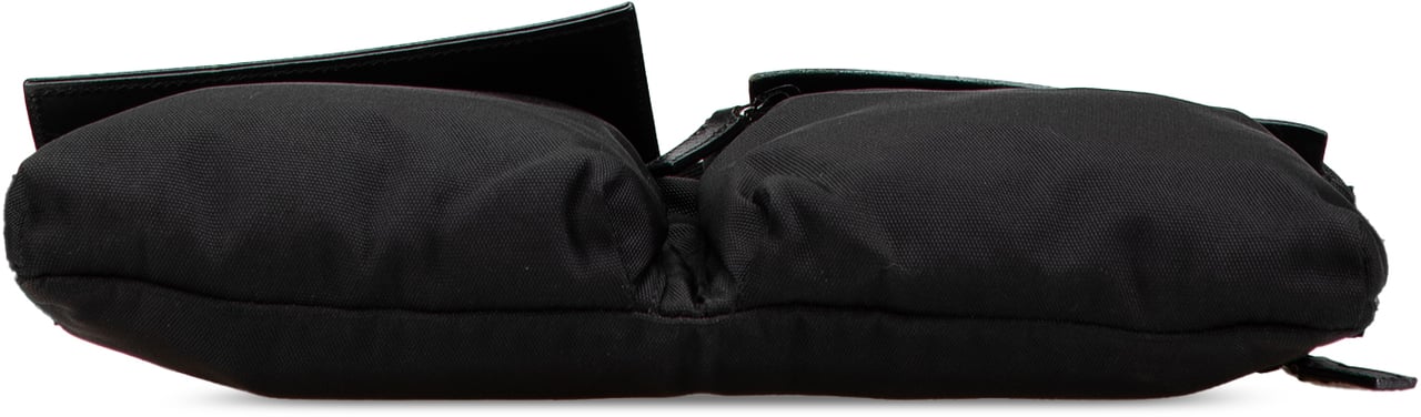 Gucci Nylon Double Pocket Belt Bag Zwart