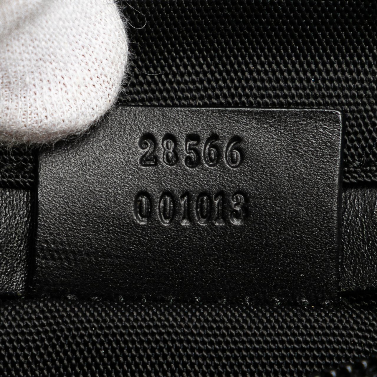 Gucci Nylon Double Pocket Belt Bag Zwart